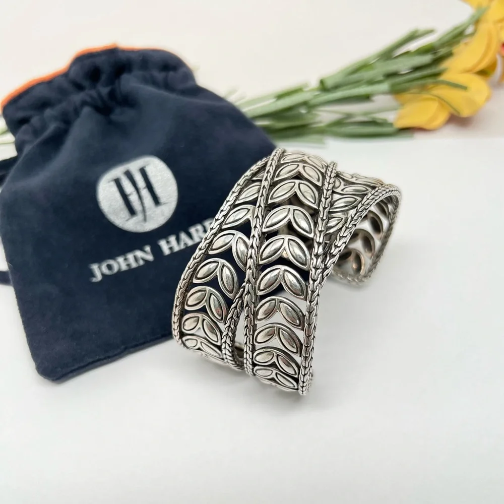 John Hardy Kawung Wide Cuff Bracelet .925